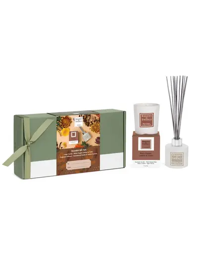 Woody Diffuser & Regular Candle Gift Set 
